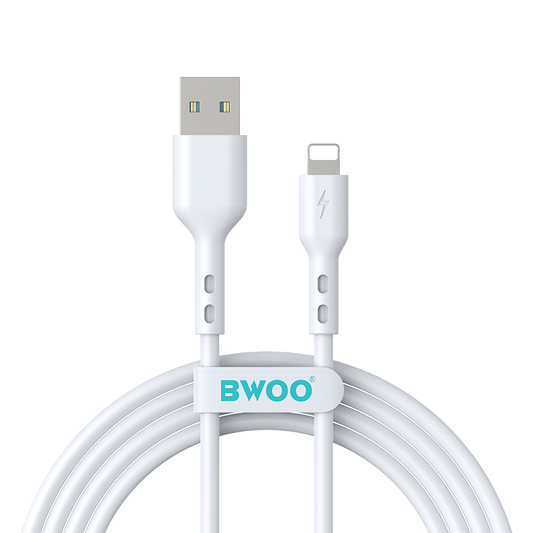 USB-A to Lightning Data and Charging Cable BWOO BO-X172L-2M, 15W, 2m, White