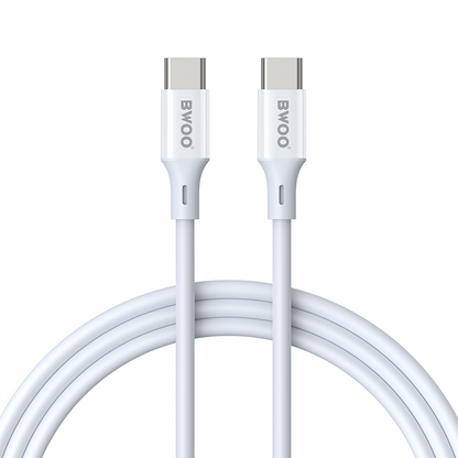 USB-C Data and Charging Cable - USB-C BWOO BO-X283CC-2M, 60W, 2m, White