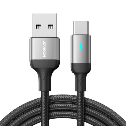 USB-A to USB-C Data and Charging Cable Joyroom A10, 18W, 1.2m, Black