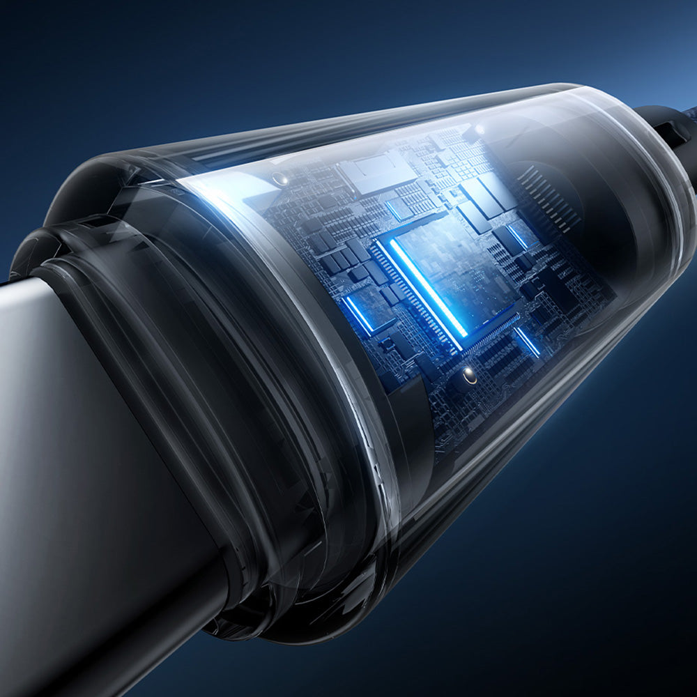USB-A to USB-C Data and Charging Cable Baseus Lit Button Control, 100W, 2m, Black P10379002121-01