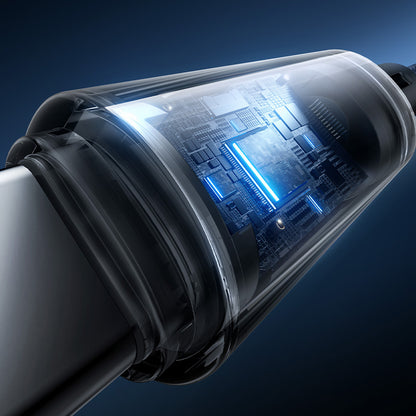 USB-A to USB-C Data and Charging Cable Baseus Lit Button Control, 100W, 2m, Black P10379002121-01