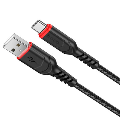 USB-A to USB-C Data and Charging Cable HOCO X59 Victory, 18W, 1m, Black