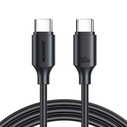USB-C Data and Charging Cable - USB-C Joyroom S-CC060A9, 60W, 1m, Black 