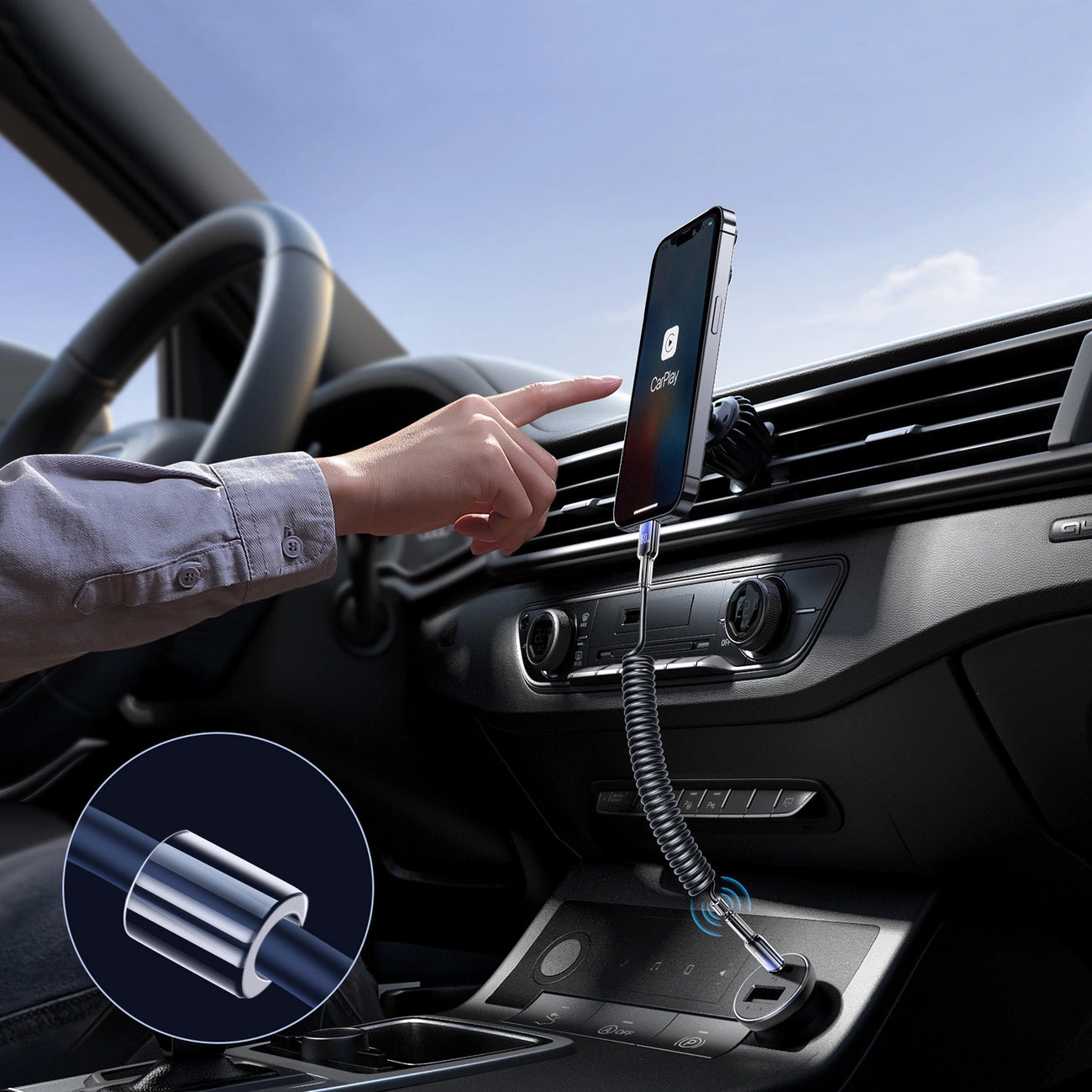 USB-C Data and Charging Cable - USB-C Joyroom S-A43 Crystal, 60W, 1.5m, Black