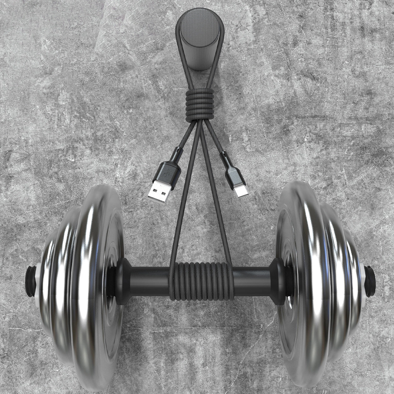 USB-A to USB-C Dudao L9T Data and Charging Cable, 100W, 1m, Black