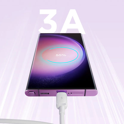 USB-A to USB-C Data and Charging Cable Joyroom S-A14, 20W, 1.2m, White