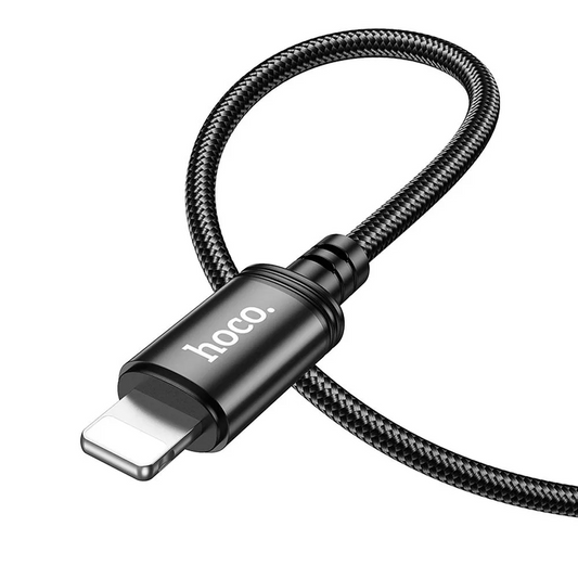 USB-A to Lightning Data and Charging Cable HOCO X89, 18W, 1m, Black