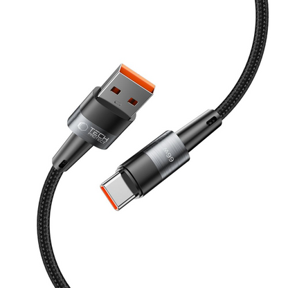 USB-A to USB-C Data and Charging Cable Tech-Protect Ultraboost, 66W, 0.5m, Gray