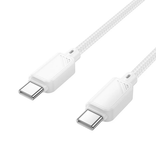 USB-C Data and Charging Cable - USB-C HOCO X113, 60W, 1m, White