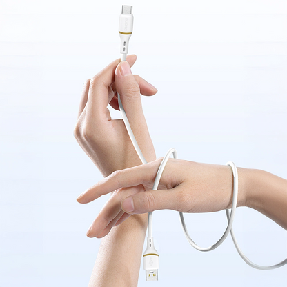 USB-A to Lightning Data and Charging Cable Dudao L25L, 30W, 1m, White