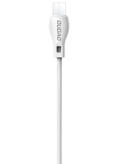 USB-A to microUSB Data and Charging Cable Dudao L4M, 18W, 1m, White