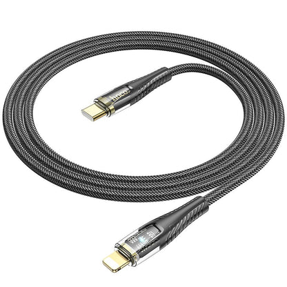 USB-C to Lightning Data and Charging Cable HOCO U121, 27W, 1.2m, Black