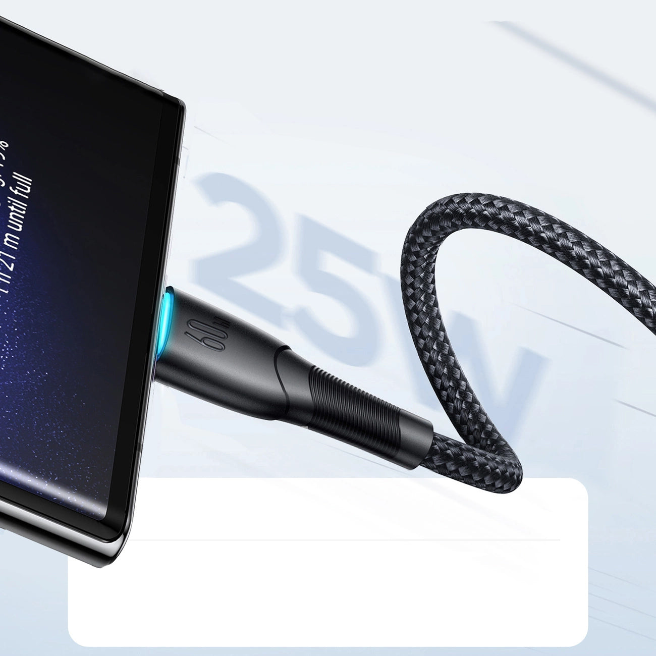 USB-C Data and Charging Cable - USB-C Joyroom S-A32, 60W, 1m, Black