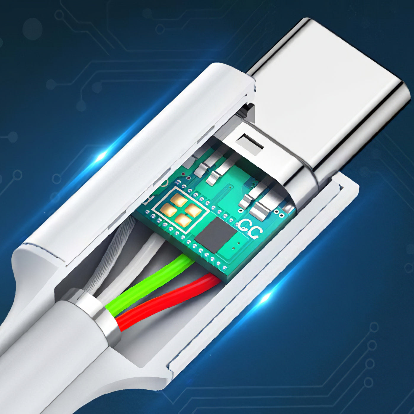 USB-C Data and Charging Cable - USB-C UGREEN UGREEN US264, 60W, 2m, White