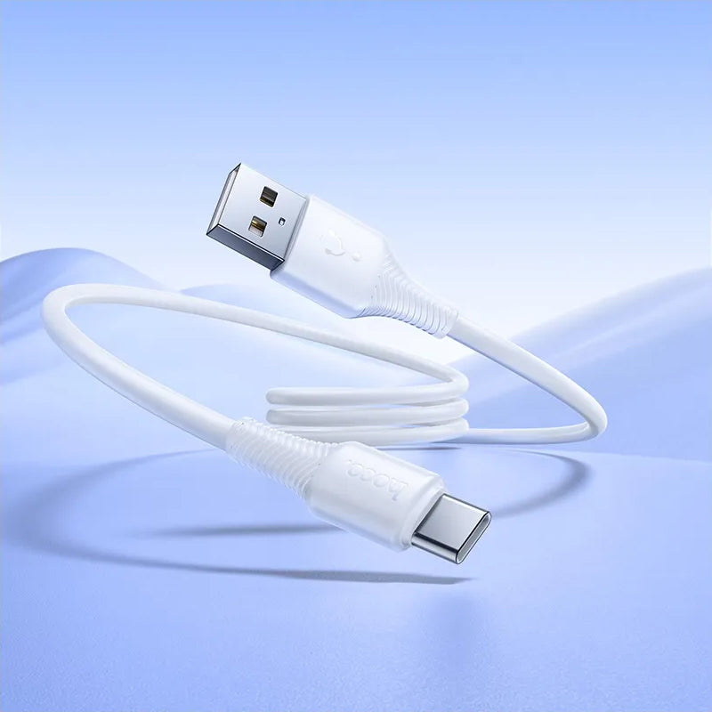 USB-A to USB-C Data and Charging Cable HOCO X120, 60W, 1m, White