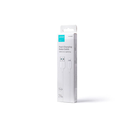 USB-A to Lightning Data and Charging Cable Joyroom S-A9, 18W, 1m, White