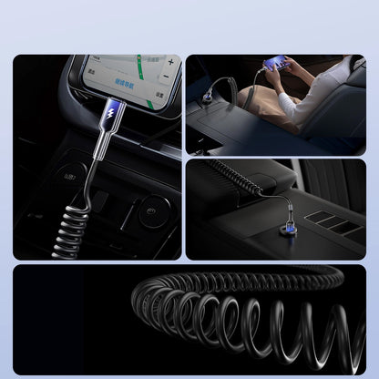 USB-A - Lightning Joyroom S-A43 Crystal Data and Charging Cable, 18W, 1.5m, Black