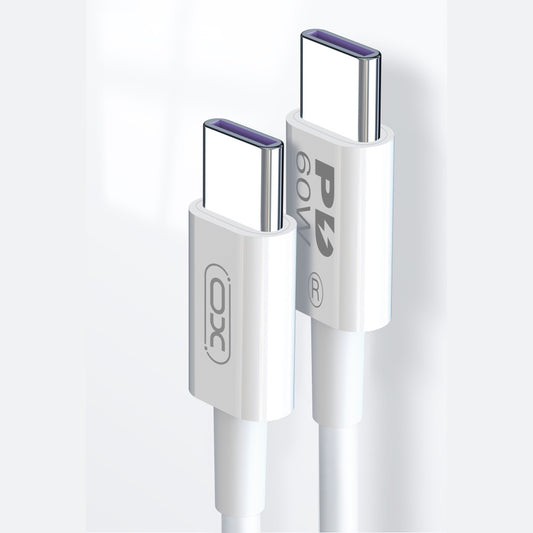 USB-C Data and Charging Cable - USB-C XO Design NB-Q190B, 60W, 2m, White
