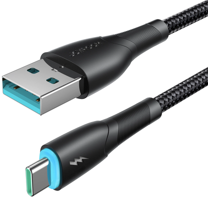 USB-A to USB-C Data and Charging Cable Joyroom S-A32, 18W, 1m, Black