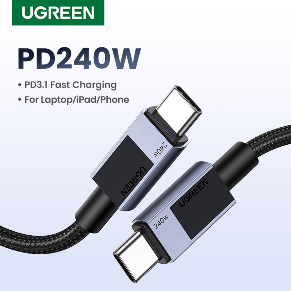 USB-C Data and Charging Cable - USB-C UGREEN L513, 240W, 1m, Black