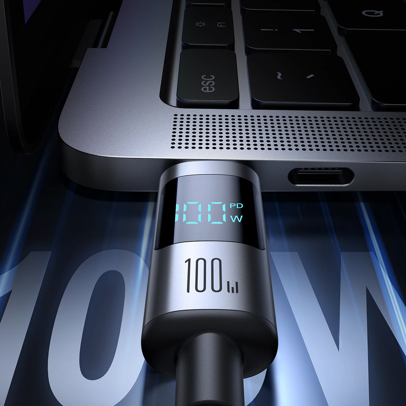USB-C Data and Charging Cable - USB-C Joyroom S-A16 Pro Prism Display, 100W, 1.2m, Black
