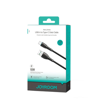 USB-A to USB-C Data and Charging Cable Joyroom S-A32, 100W, 1m, Black