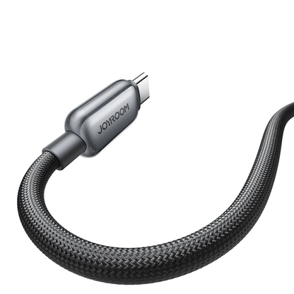 USB-A to USB-C Data and Charging Cable Joyroom S-A55 StarFlight Display, 66W, 1.2m, Black