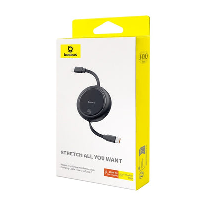 USB-C Data and Charging Cable - USB-C Baseus Free2Draw Mini Retractable, 100W, 1m, Black P10364500111-00 P10364500111-00 