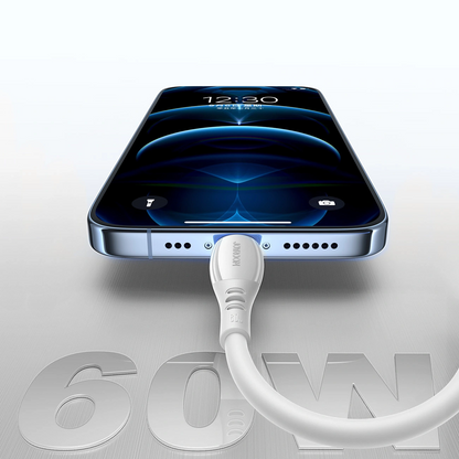 USB-C Data and Charging Cable - USB-C Joyroom S-A59 Vibrant, 60W, 1.2m, White