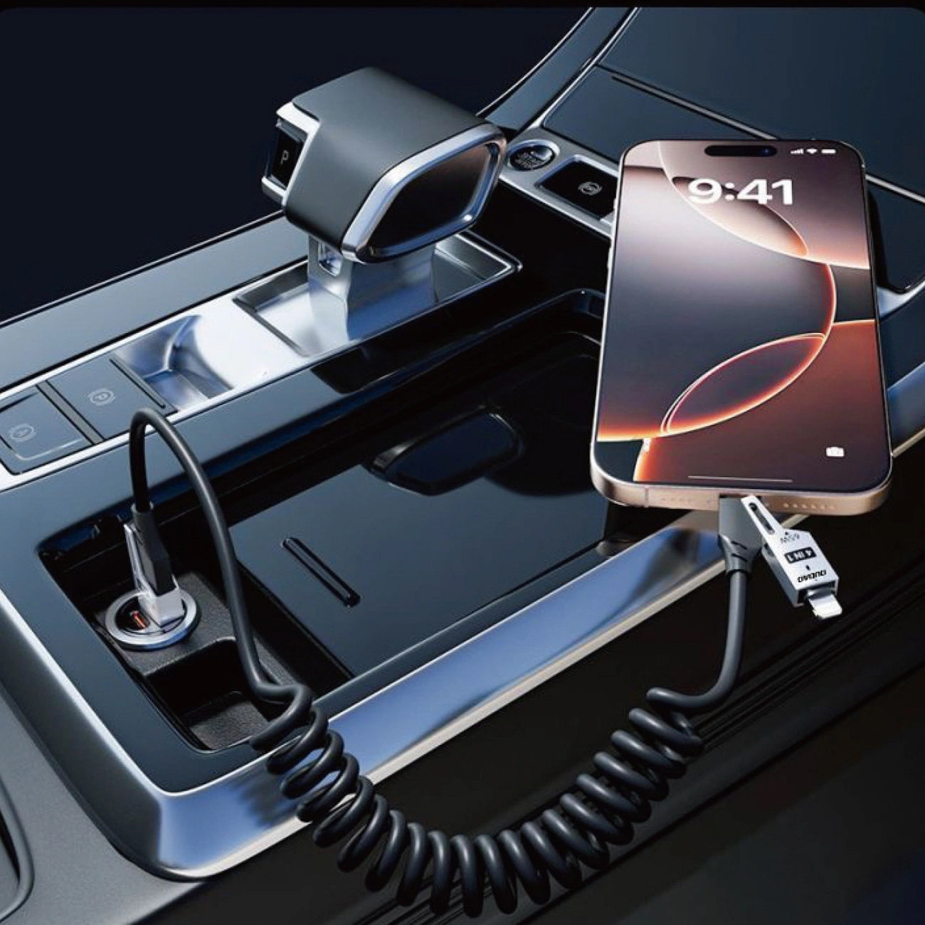 USB-A / USB-C - Lightning / USB-C Dudao L20 Pro Data and Charging Cable, 65W, 1.5m, Black