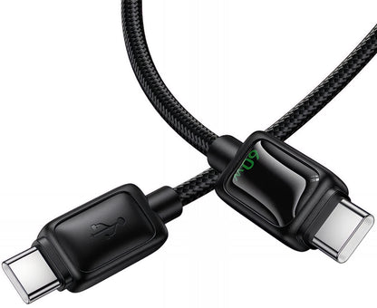 USB-C Data and Charging Cable - USB-C HOCO U146, 60W, 1.2m, Black