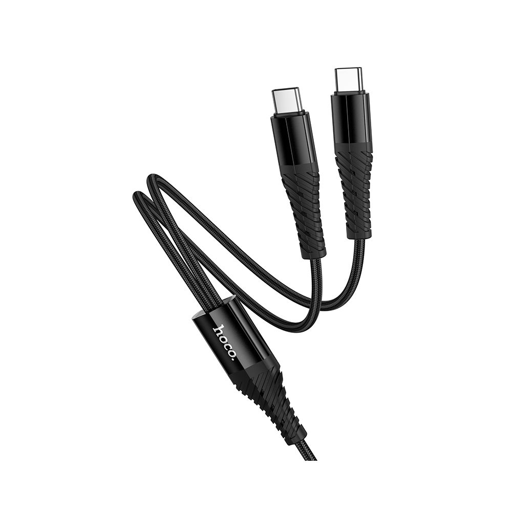 USB-C Charging Cable - 2 x USB-C HOCO X123, 10W, 1m, Black