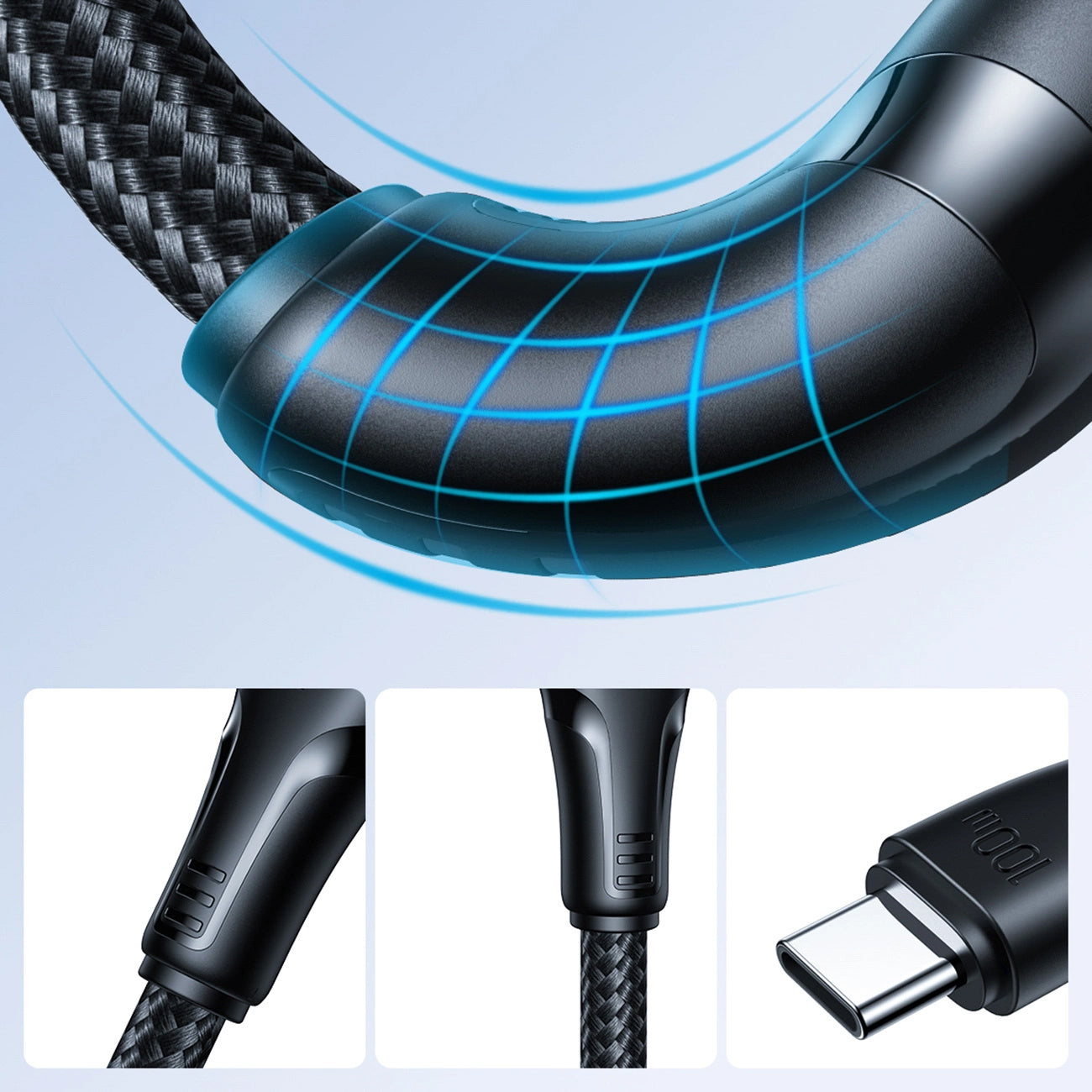 USB-C Data and Charging Cable - USB-C Joyroom S-A11, 60W, 0.25m, Black