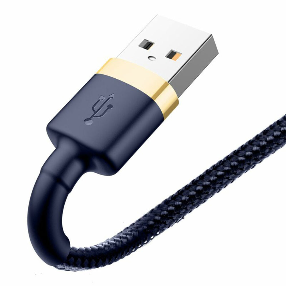 Baseus Cafule USB-A to Lightning Data and Charging Cable, 18W, 1m, Blue Gold CALKLF-BV3