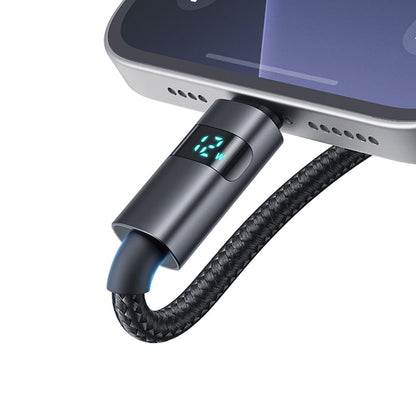 USB-A to Lightning McDodo CA-6490 Display Data and Charging Cable, 18W, 1.2m, Black