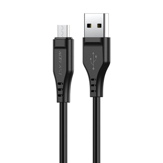 USB-A to microUSB Data and Charging Cable Acefast C3-09, 18W, 1.2m, Black