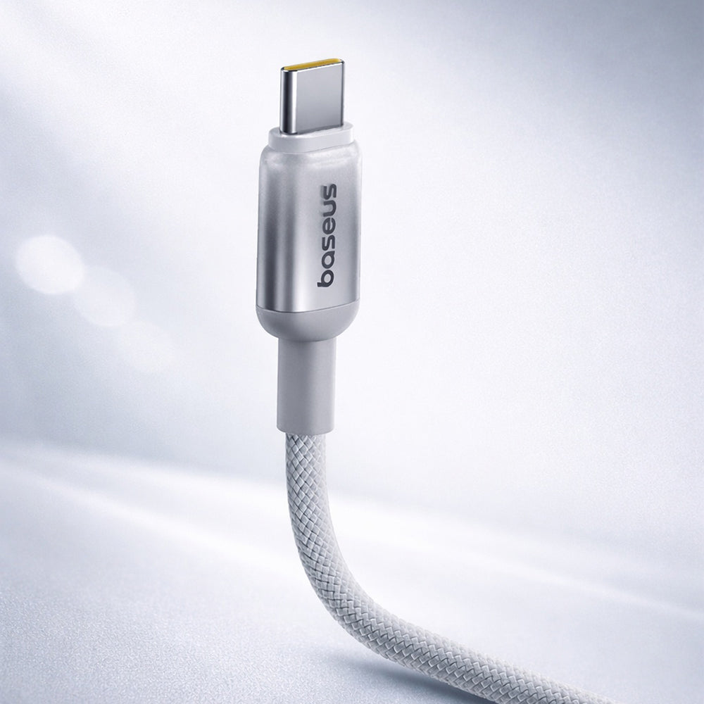 USB-A to USB-C Data and Charging Cable Baseus Discolor, 100W, 1m, Silver E0420802