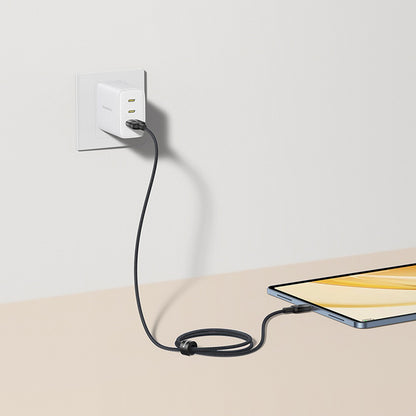 USB-A to USB-C Data and Charging Cable Baseus Discolor, 100W, 1m, Silver E0420802