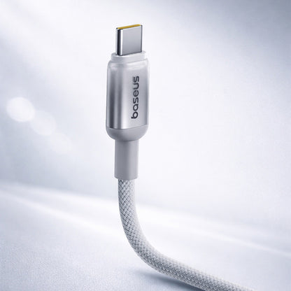 USB-A to USB-C Data and Charging Cable Baseus Discolor, 100W, 2m, Blue Green E0420801