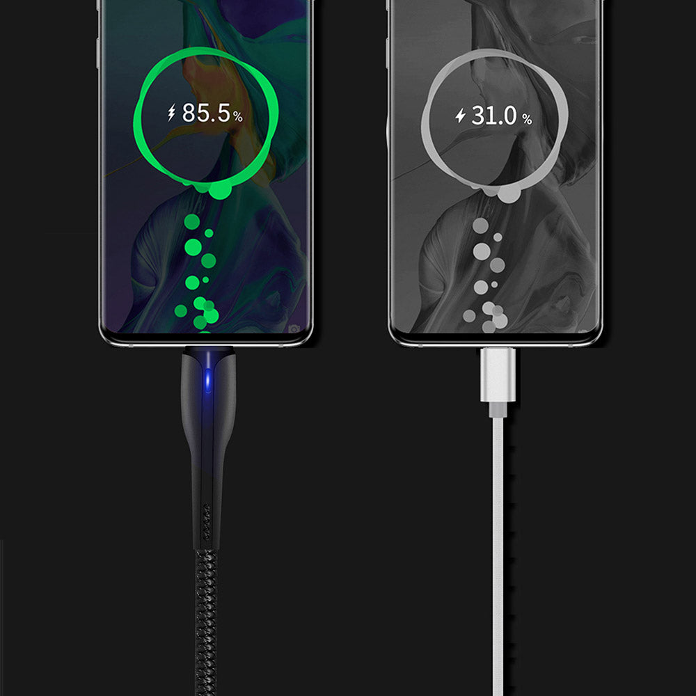 USB-A to USB-C Data and Charging Cable ColorWay CW-CBUC034, 18W, 1m, Black