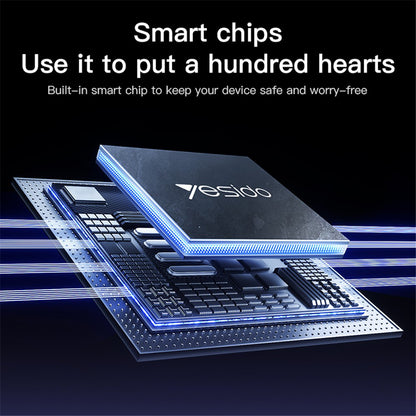 USB-A to USB-C Data and Charging Cable Yesido CA129C, 18W, 1.2m, Black