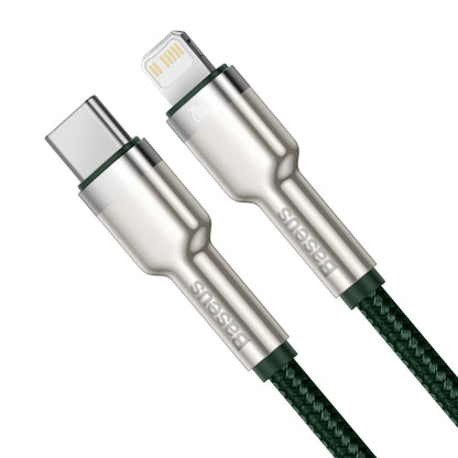 USB-C to Lightning Baseus Cafule Metal Data and Charging Cable, 20W, 1m, Green CATLJK-A06