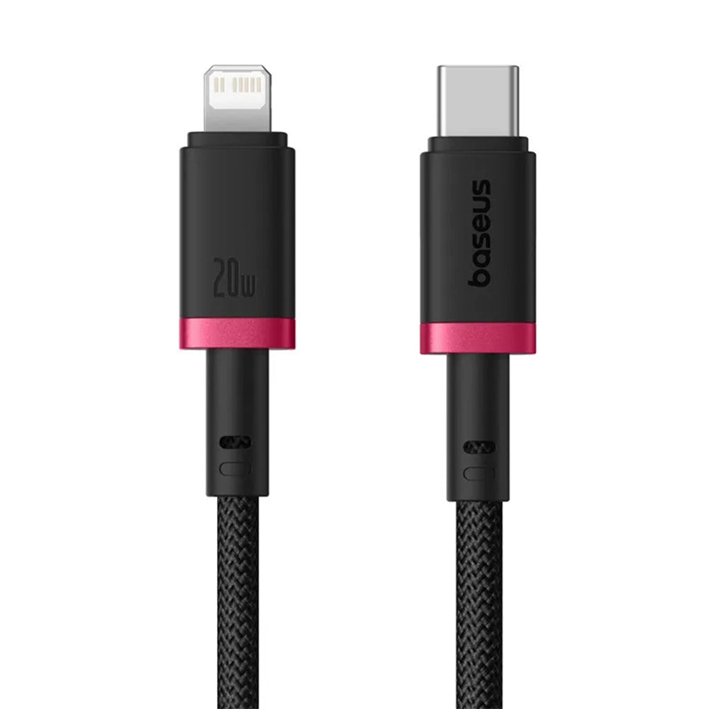 USB-C to Lightning Data and Charging Cable Baseus Dura Series, 20W, 1m, Red Black P10377800U01-01