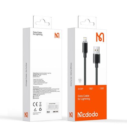 USB-C to Lightning McDodo CA-3640 Data and Charging Cable, 18W, 1.2m, Black