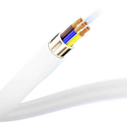 USB-C Data and Charging Cable - USB-C 3MK Hyper Silicone, 60W, 1m, White