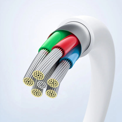 USB-C Data and Charging Cable - USB-C Acefast C3-03, 60W, 1.2m, White