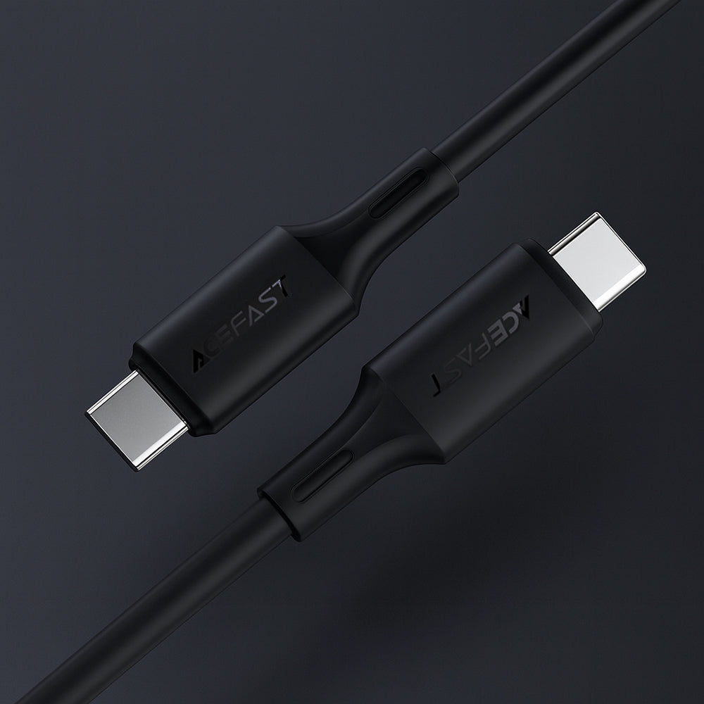 USB-C Data and Charging Cable - USB-C Acefast C17-03, 60W, 1.2m, Black