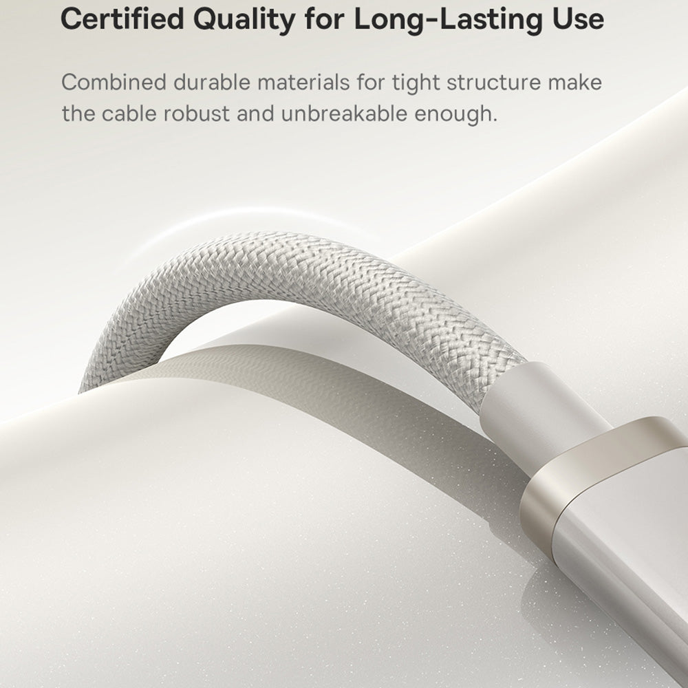 USB-C Data and Charging Cable - USB-C Baseus Titanium, 100W, 2m, Silver P10378100G21-01