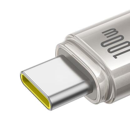 USB-C Data and Charging Cable - USB-C Baseus Titanium, 100W, 2m, Silver P10378100G21-01