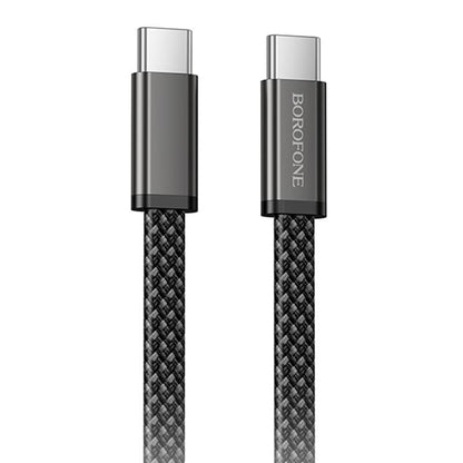 USB-C Data and Charging Cable - USB-C Borofone BX124 Peace, 60W, 1m, Black